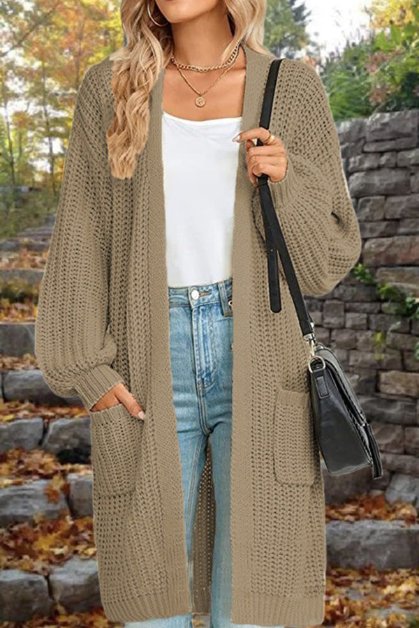 Oversized Cardigan Sweater Jacket with Pockets