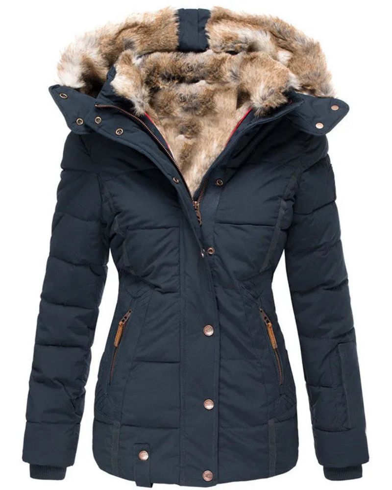 Women's Winter Coat Fur Lining Warm