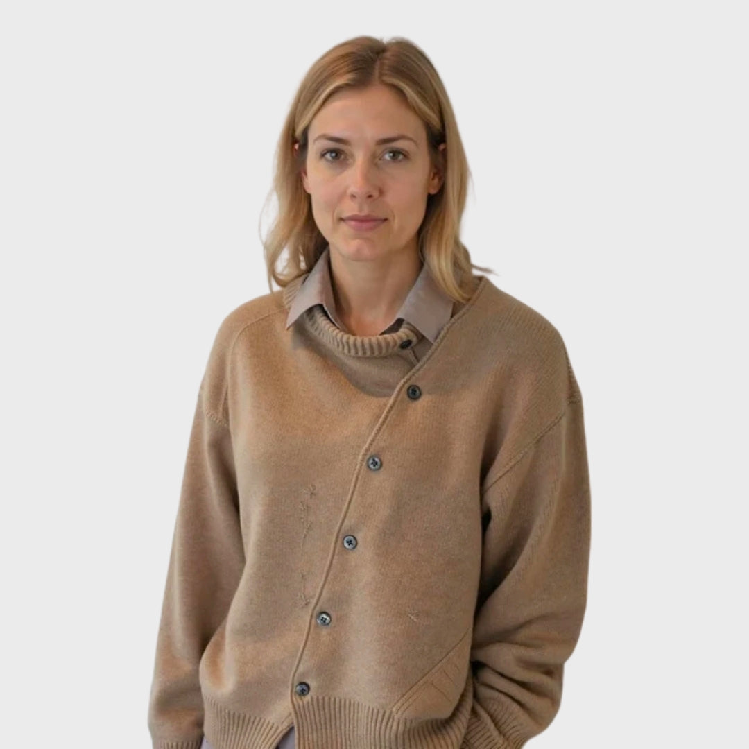 Comfortable button-up cardigan for women