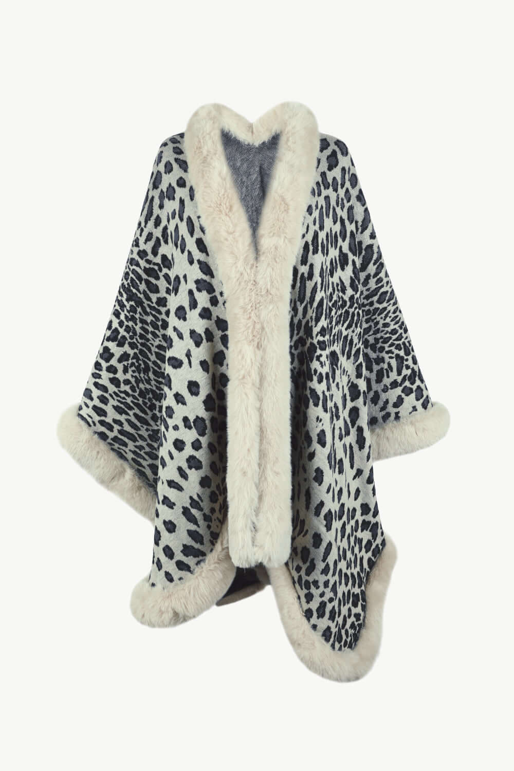 Stylish Poncho Leopard Print Oversized