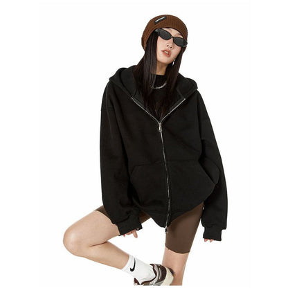 Damen Hoodie mit Reißverschluss Modern