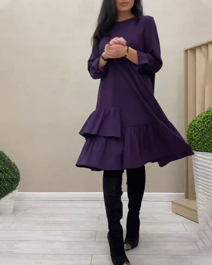 Elegant Dresses | Ruffle Midi Length