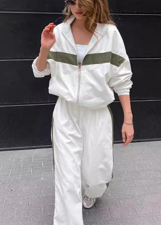 Modern Streetwear Jacket and Pants Set