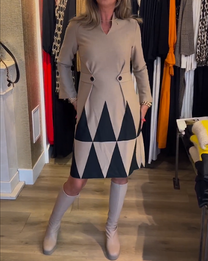 Stylish Dress Geometric Pattern