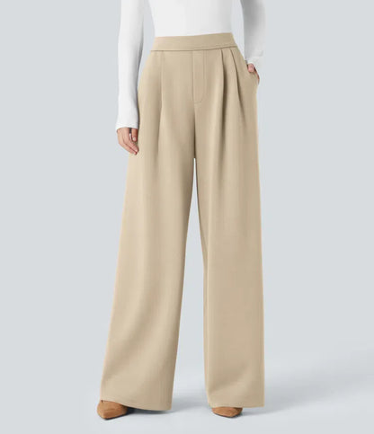 Elegant Women's High-Waisted Trousers