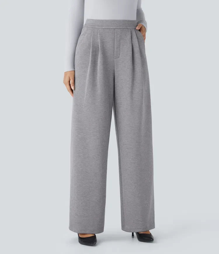 Elegante Damen-Hose mit hoher Taille - IdealeKleiden
