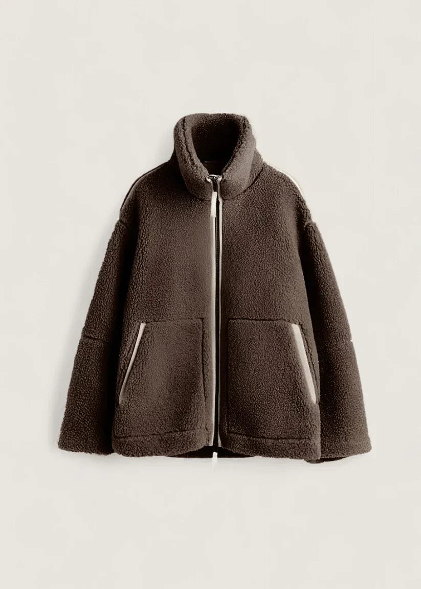 Soft Fleece Jacket Cream Beige