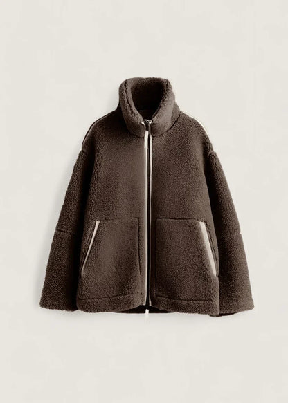 Soft Fleece Jacket Cream Beige