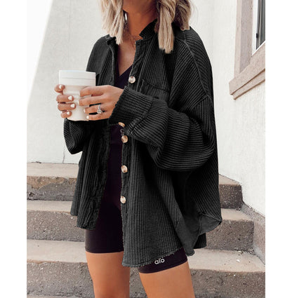 Stilvolle Hemdjacke Mit Knöpfen - IdealeKleiden