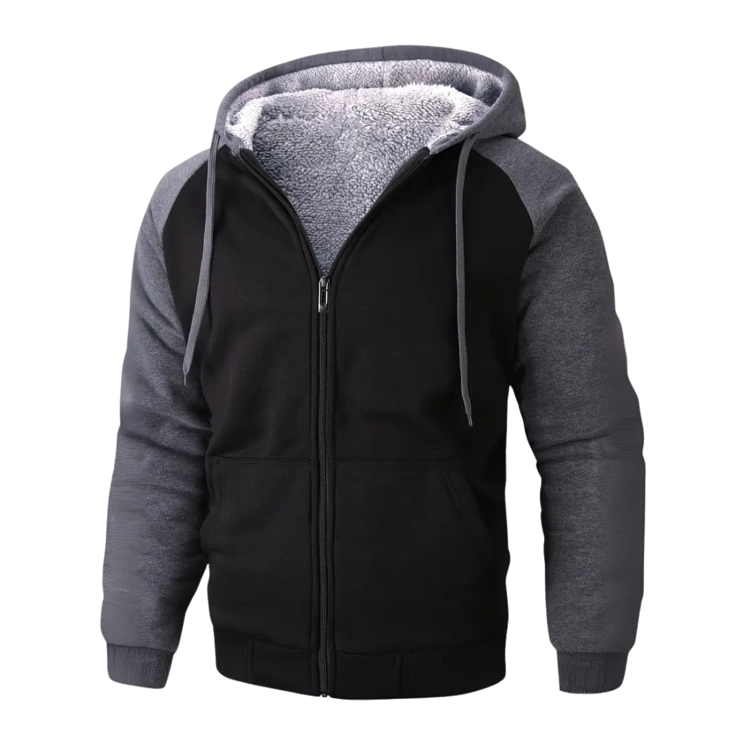 Men's Hoodie Sherpa Fleece Warm Lined