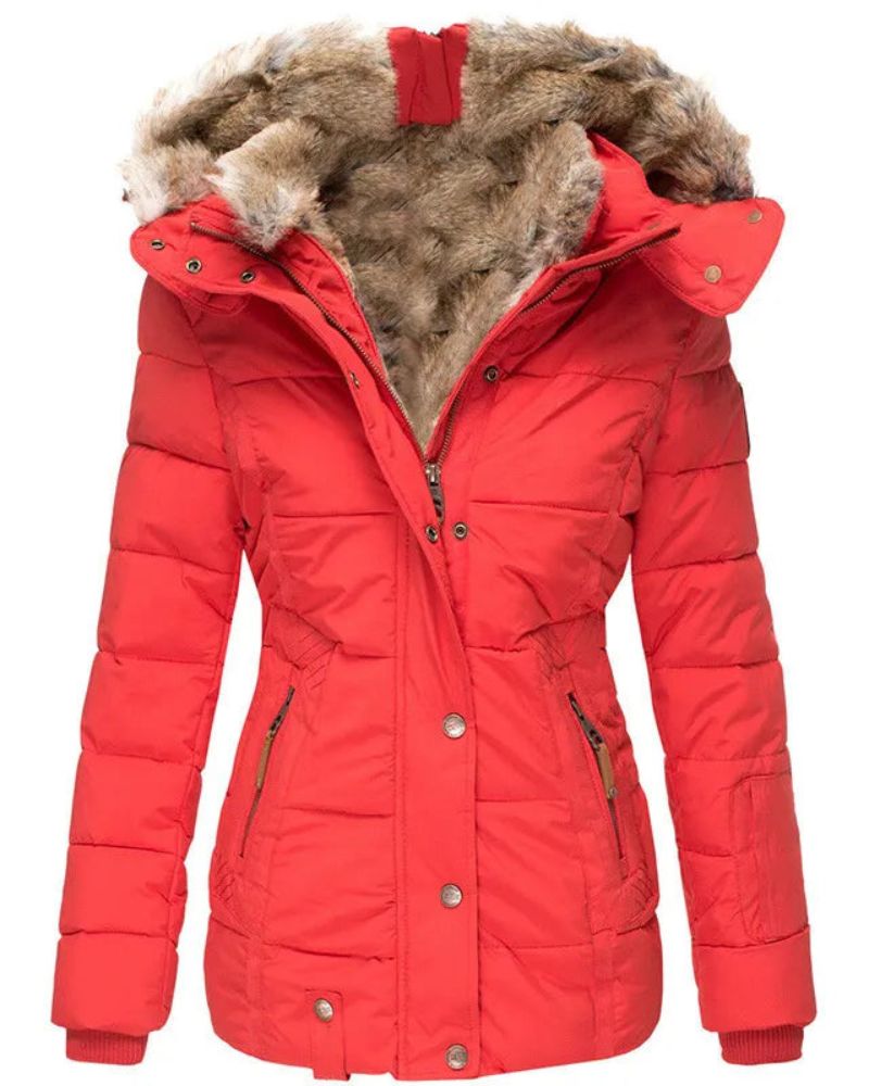 Women's Winter Coat Fur Lining Warm