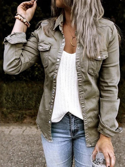 Vintage Denim Jacket Trendy Women