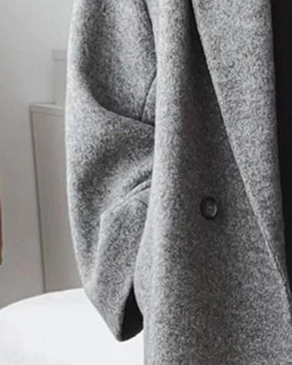 Warmes Winterkleid | Langer Damenmantel Elegant - IdealeKleiden