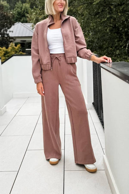 Modische Sportjacke & Hose Set - IdealeKleiden