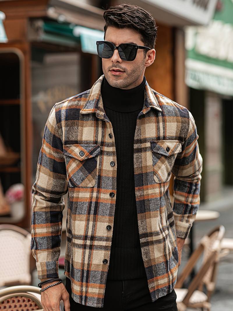 Herrenjacke Karomuster Modern Style - IdealeKleiden