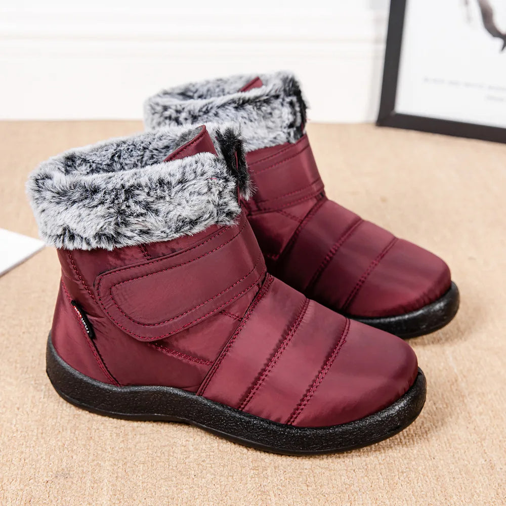 Women's Waterproof Rabbit Fur Boots