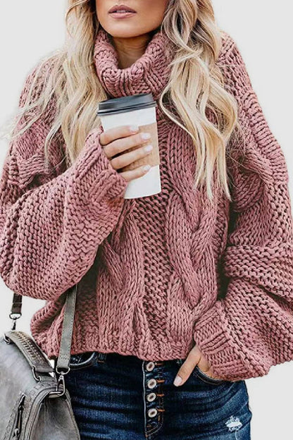 Elegant Cashmere Turtleneck Sweater Winter