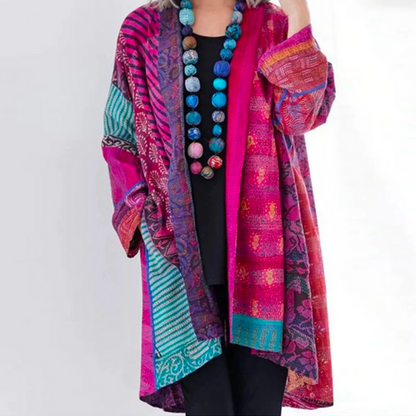 Autumn Jacket Colourful Pattern Women's Jacket Maravilla