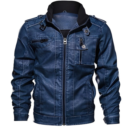 Men's Elegant Leather Jacket Style