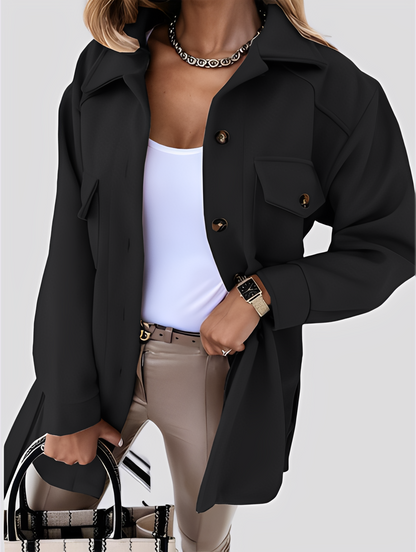 Stylische Damenjacke Leicht Reverskragen