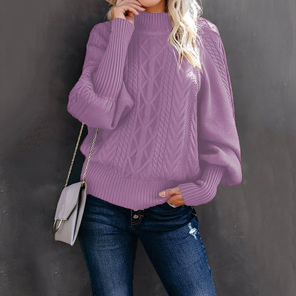 Eleganter Damen Rollkragenpullover Modern Lässig