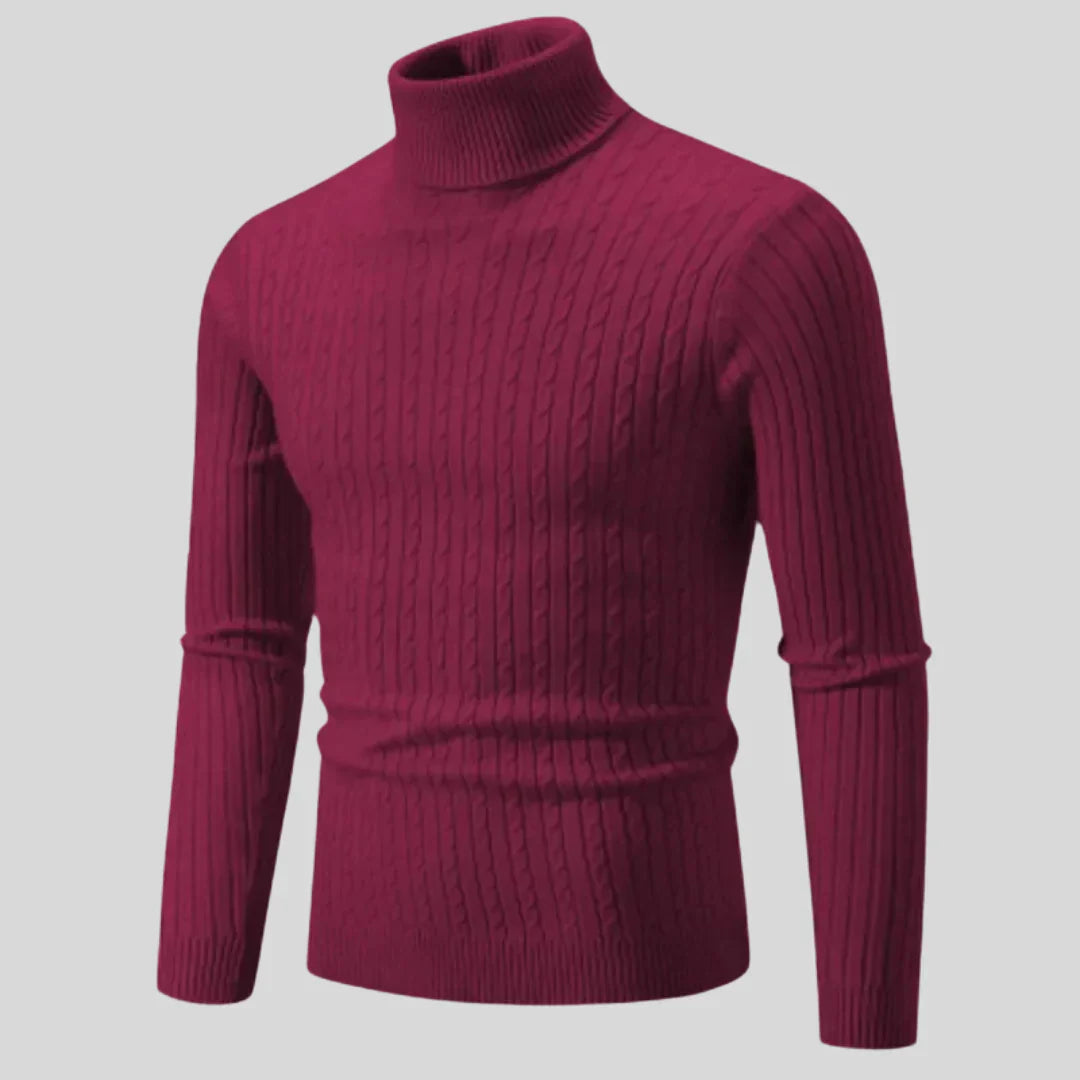 Stylish Men's Turtleneck Sweater Modern