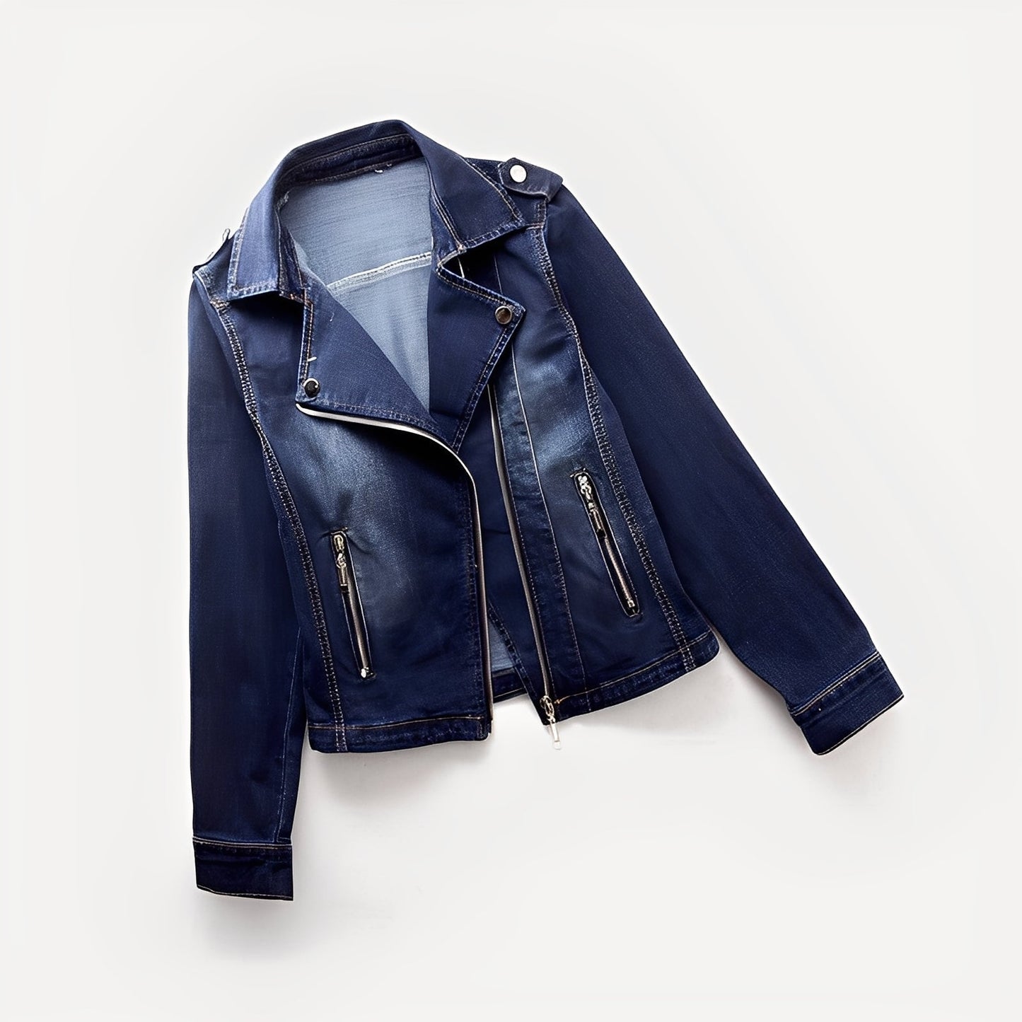 Elegant Women's Denim Jacket Classic Design