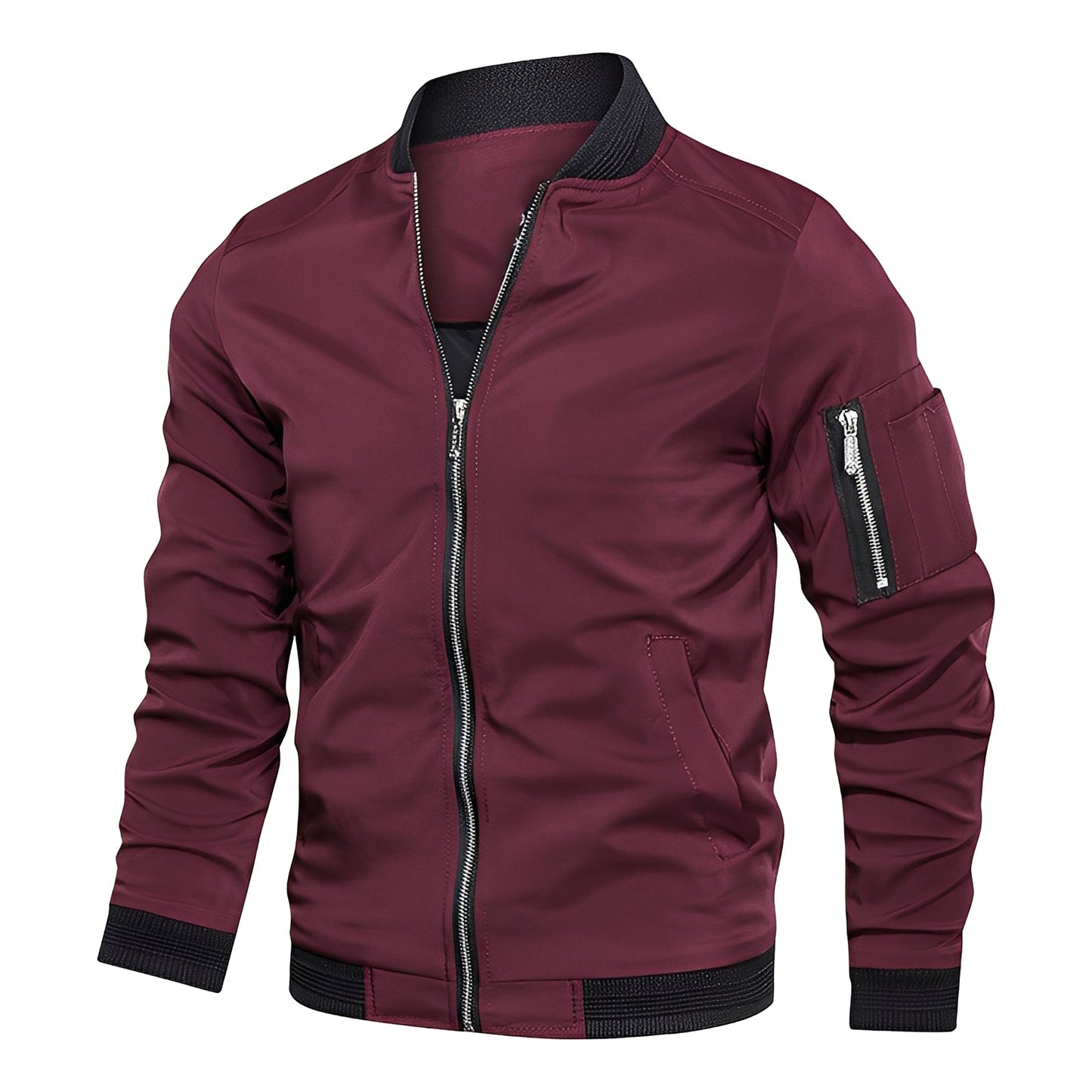 Stylish Men's Bomber Jacket Sporty Modern