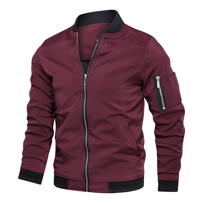 Stylish Men's Bomber Jacket Sporty Modern