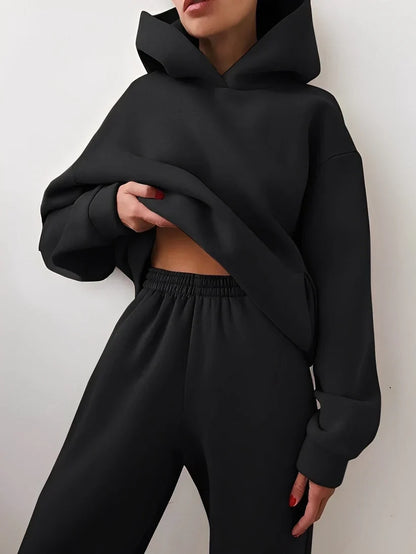 Women's Soft Pastel Hooded Tracksuit