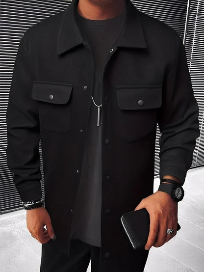 Men's Blazer Elegant Lapel Pockets