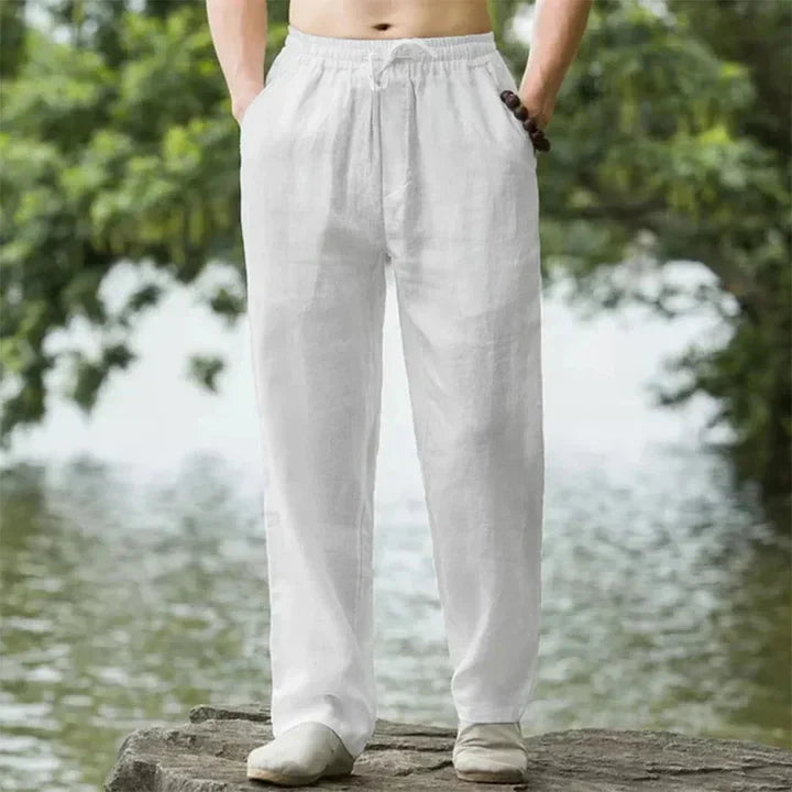 Men's Linen Pants Summer Casual