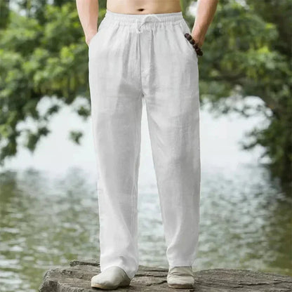 Men's Linen Pants Summer Casual