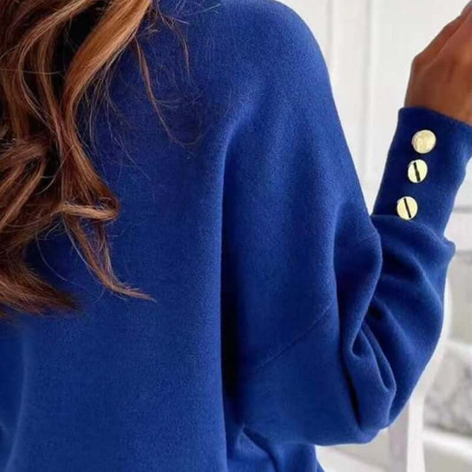 Damen Pullover Langarm V-Ausschnitt Modisch - IdealeKleiden