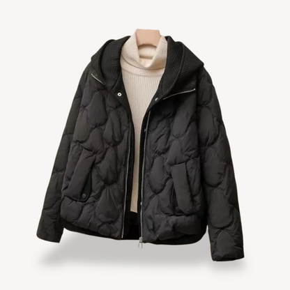 Women's Warm Hooded Quilted Winter Jacket