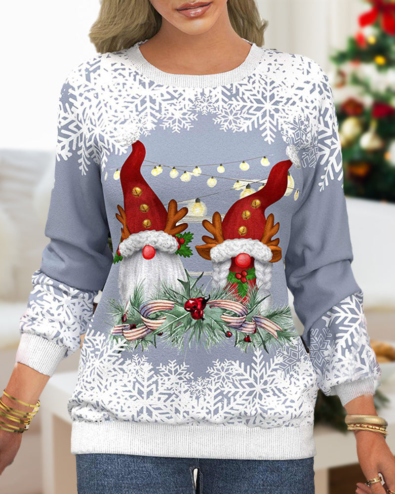 Christmas Sweatshirt Festive Red