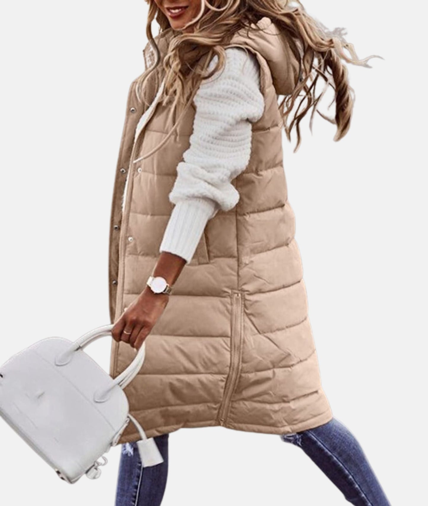 Women's Long Winter Coat with Hood
