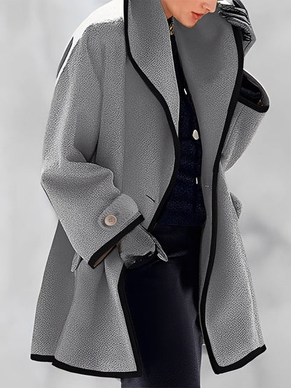 Women's Scarf Wool Coat With Hood Warm