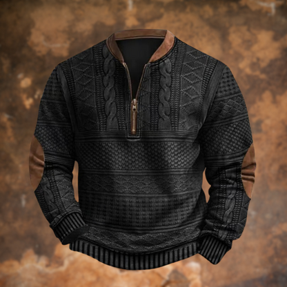 Men's Winter Jacket Classic Fur-Lined Black
