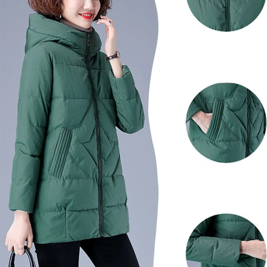 Elegante Damenjacke Herbst Winter Gesteppt - IdealeKleiden