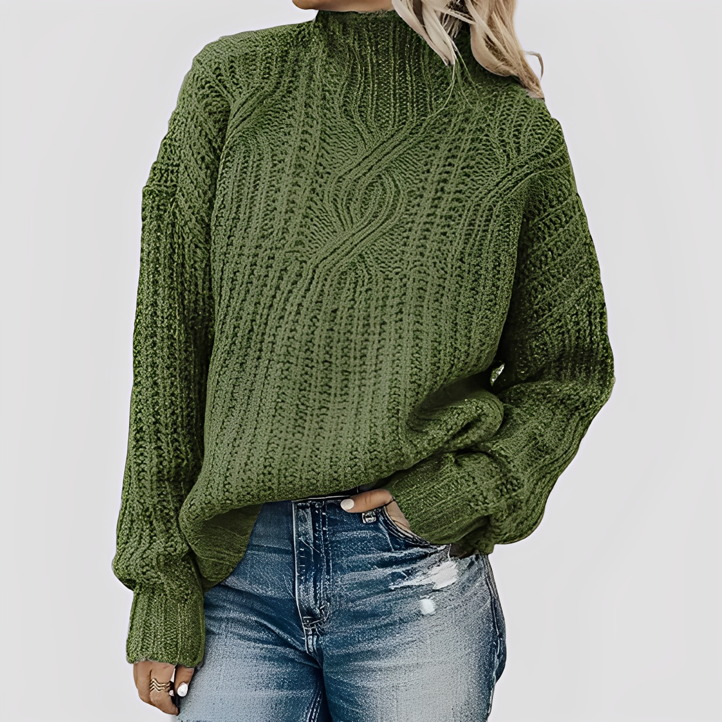 Weiches Damenpullover Elegant Strick Design
