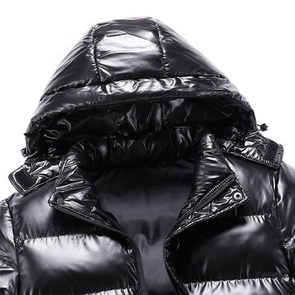 Herren Winterjacke Lässig Wetterfest Isoliert - IdealeKleiden