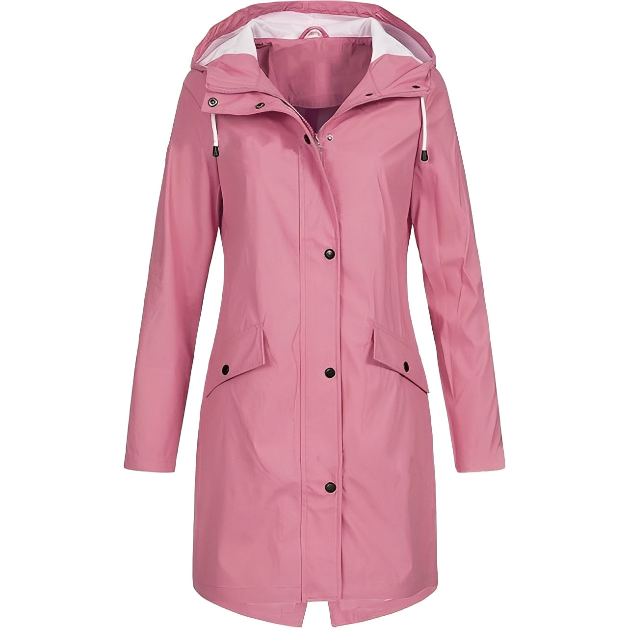 Practical Women's Long Water-Repellent Coat