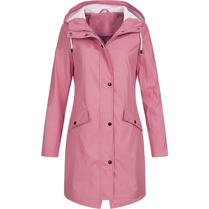 Practical Women's Long Water-Repellent Coat