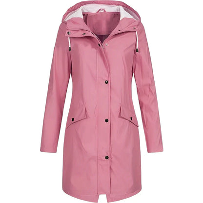 Waterproof Women's Coat Long Versatile Jacket