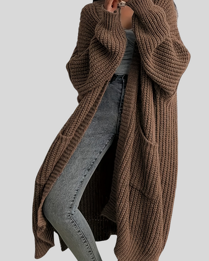 Elegant Women's Long Cardigan