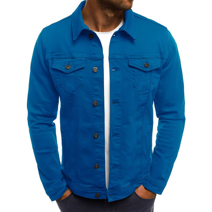 Men's Modern Denim Jacket with Pockets