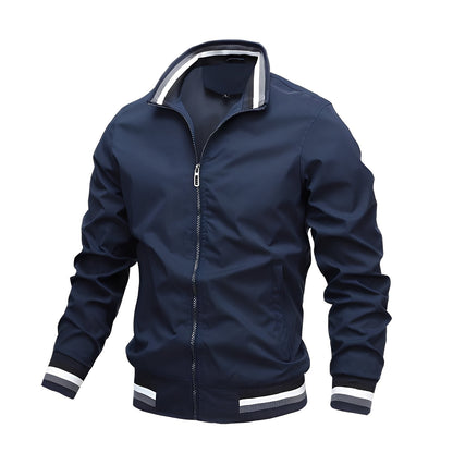 Stilvolle Bomberjacke Streifen Herren