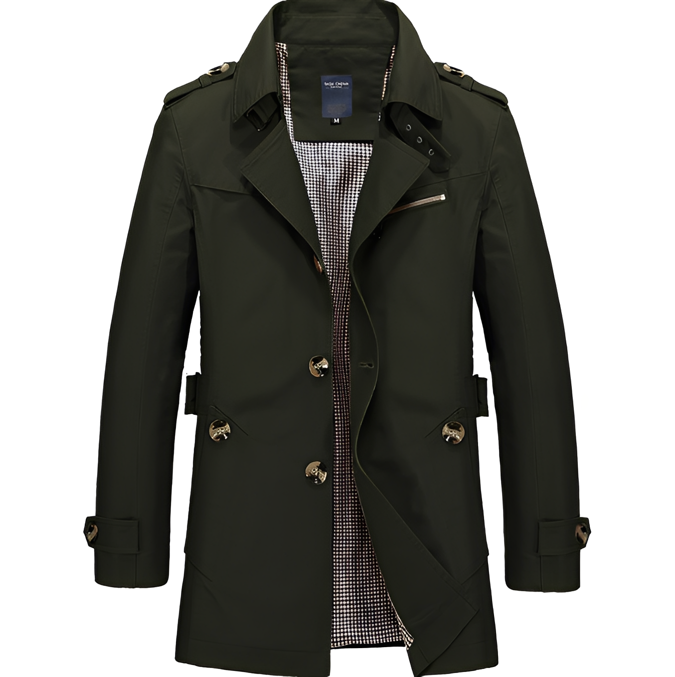 Stylish Men's Trench Coat Windbreaker