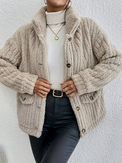 Soft Teddy Jacket Women's Scarf